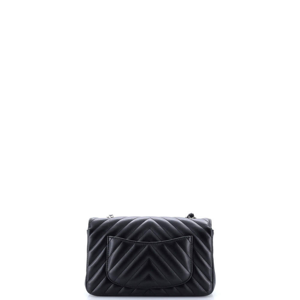 Chanel Mini Classic Single Flap Bag Chevron Lambskin - Picture 4 of 8